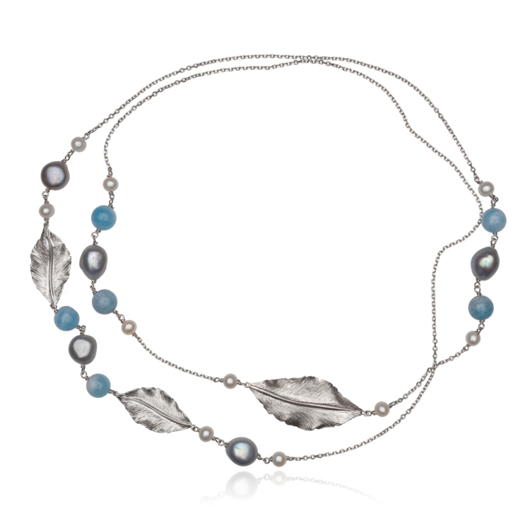 Кольє Leaves NDS409-2-AQ